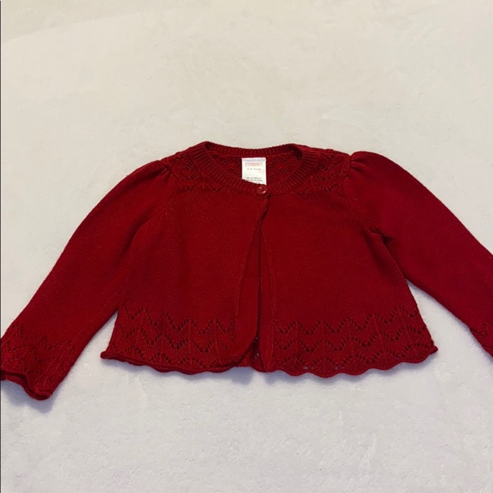 Gymboree red cardigan